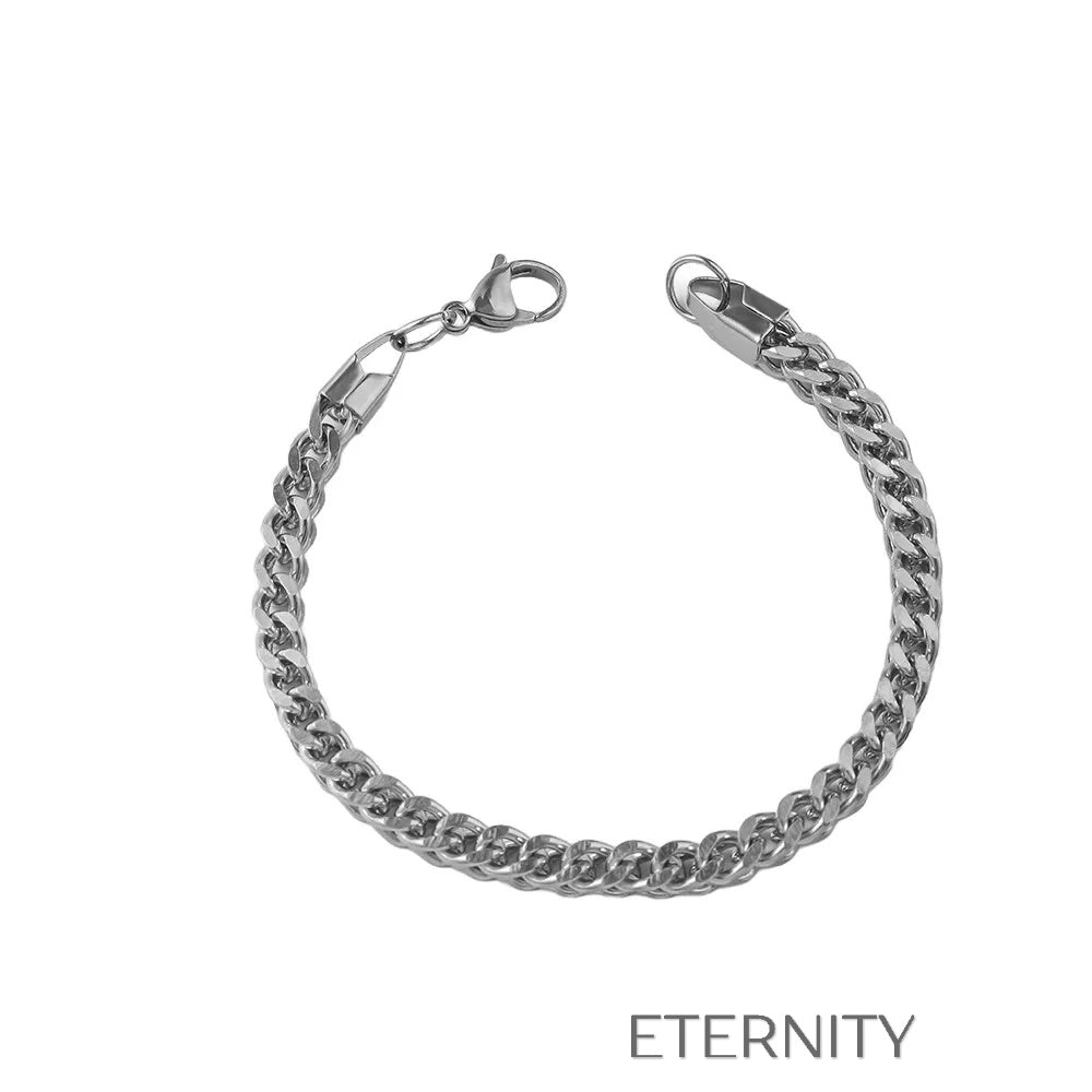 Pulsera "Wheat Chain" de Acero Pulido ETERNITY