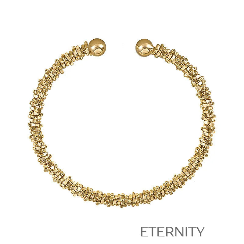 Brazalete Abierto "Stardust Cuff" Texturizado ETERNITY