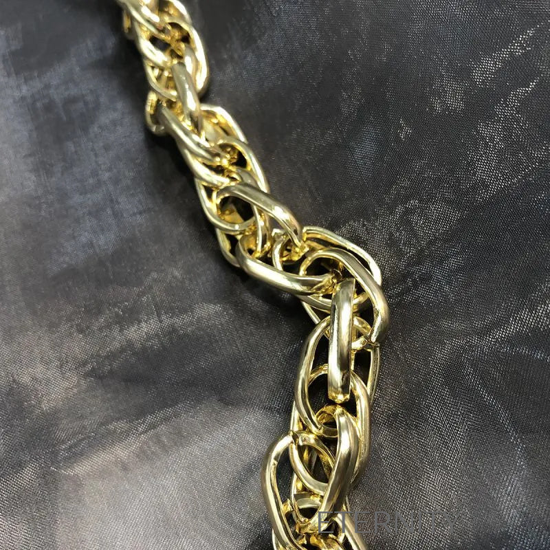 Choker Golden Link de Eslabones Gruesos Cadenas Dorado Unica Acero Inoxidable ETERNITY