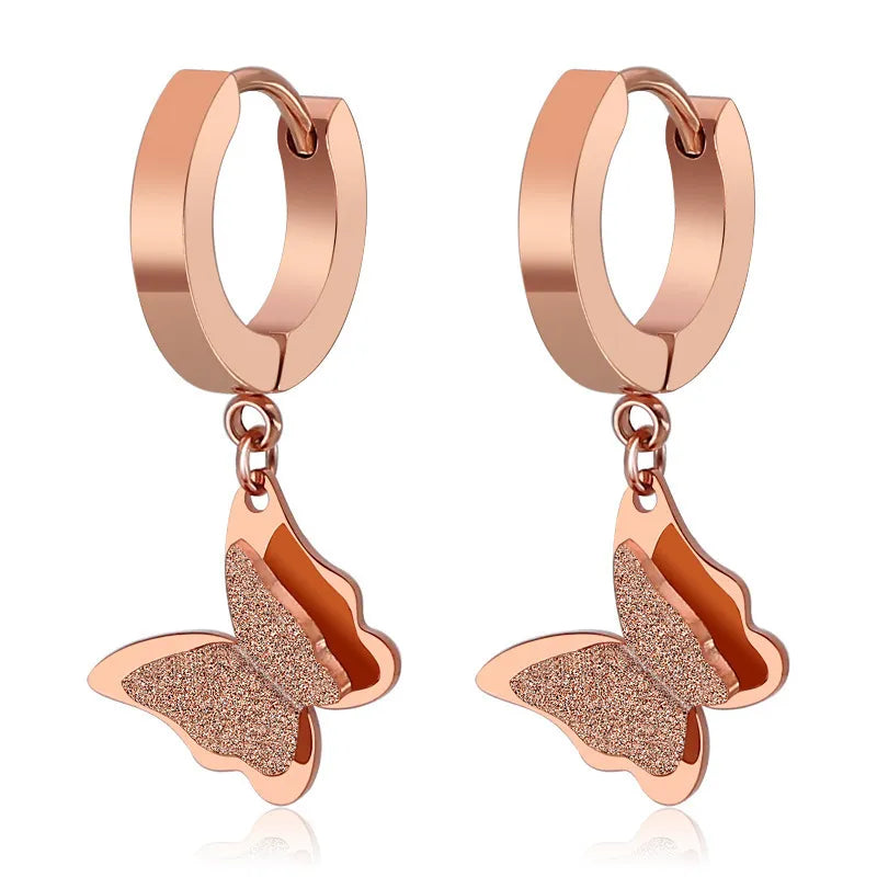 Argollas "Butterfly Dream" ETERNITY - Diseño Mariposa Satinada