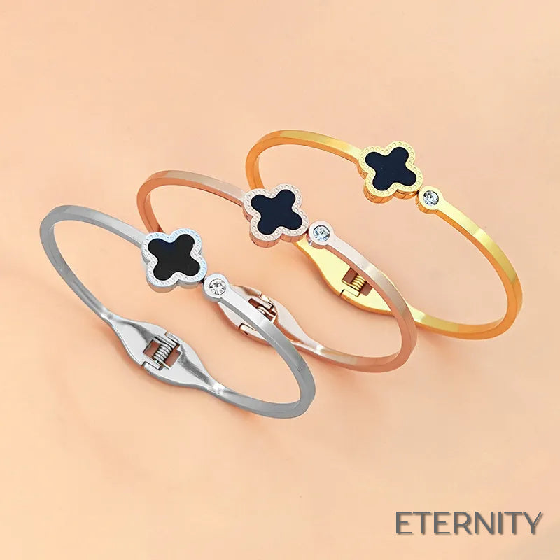 Pulseras Minimalistas con Diseño de Trébol de Cuatro Hojas - ETERNITY