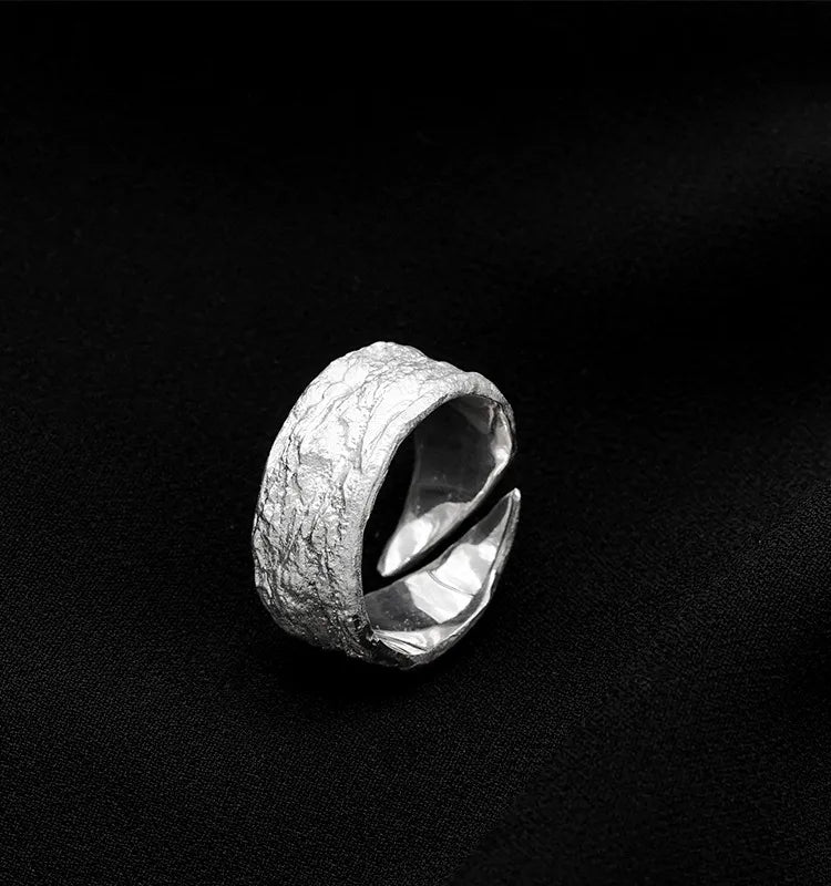 Anillo "Magma Texture" ETERNITY - Diseño Orgánico Esculpido