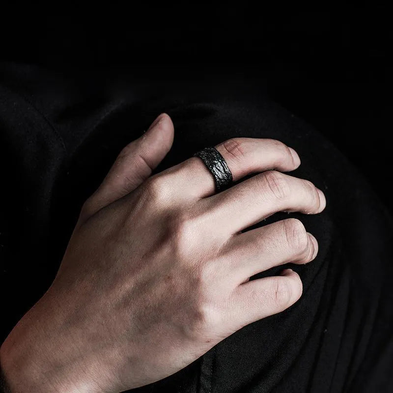 Anillo "Magma Texture" ETERNITY - Diseño Orgánico Esculpido