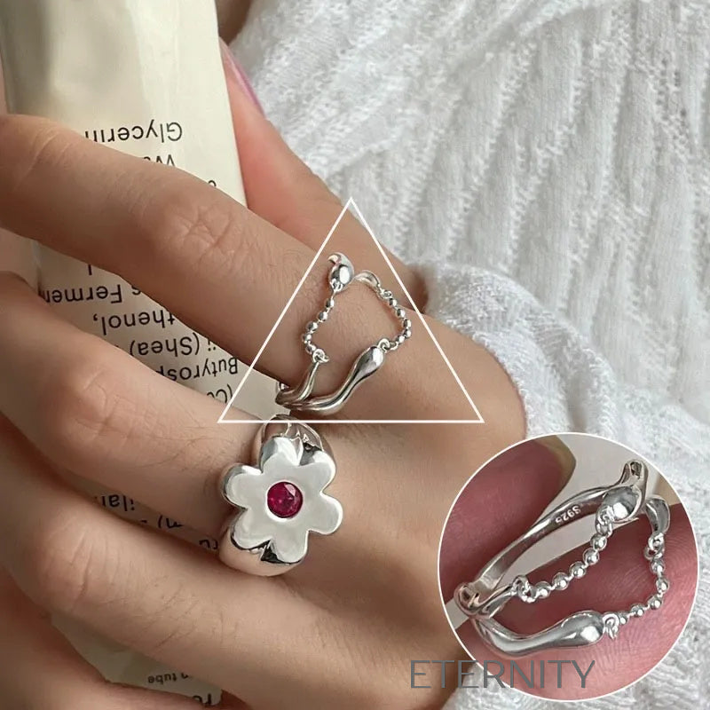 Anillos de Pareja Radiant Bands con Circones  Anillos Dorado Ajustable Acero Inoxidable  ETERNITY