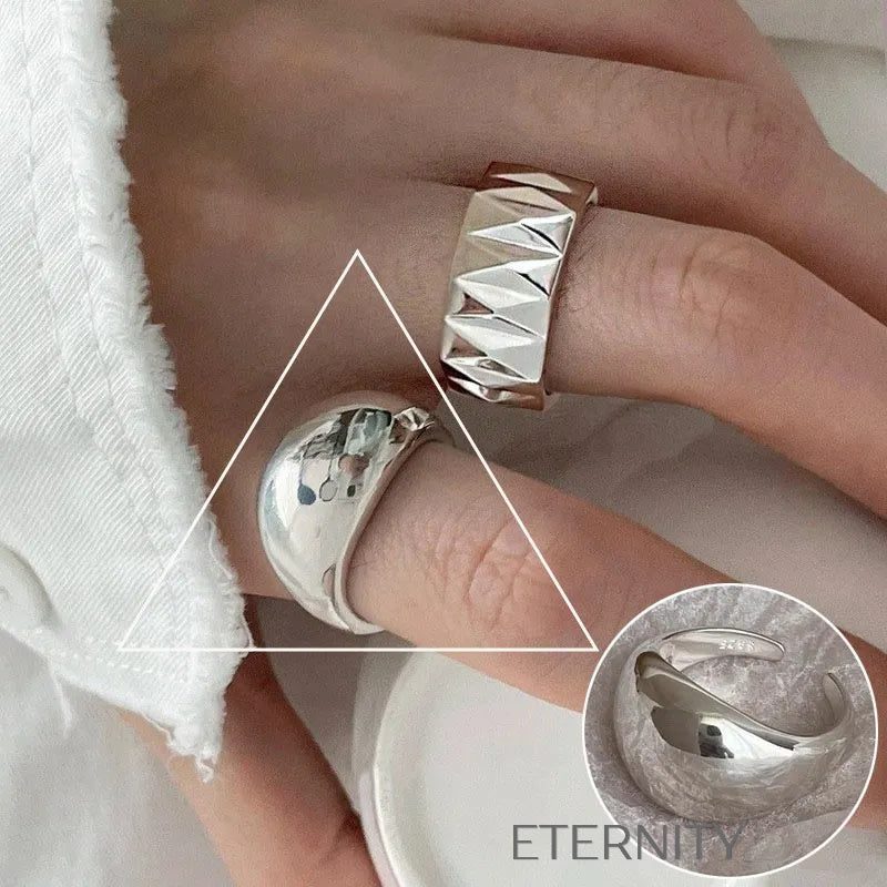 Anillos de Pareja Radiant Bands con Circones  Anillos Dorado Ajustable Acero Inoxidable  ETERNITY