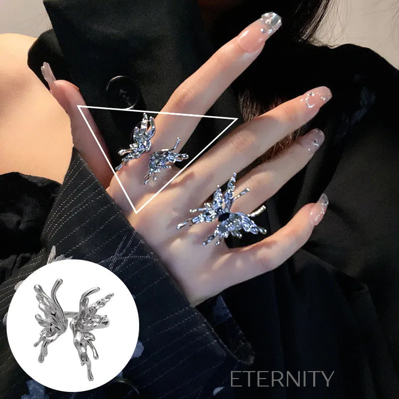 Anillos de Pareja Radiant Bands con Circones  Anillos Dorado Ajustable Acero Inoxidable  ETERNITY