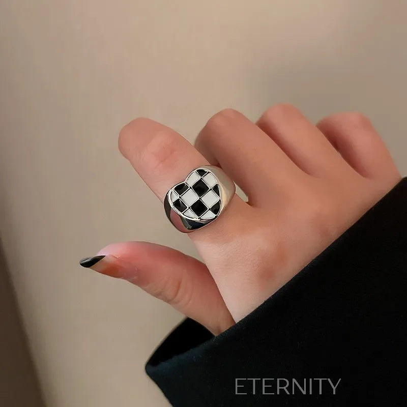 Anillos de Pareja Radiant Bands con Circones  Anillos Dorado Ajustable Acero Inoxidable  ETERNITY