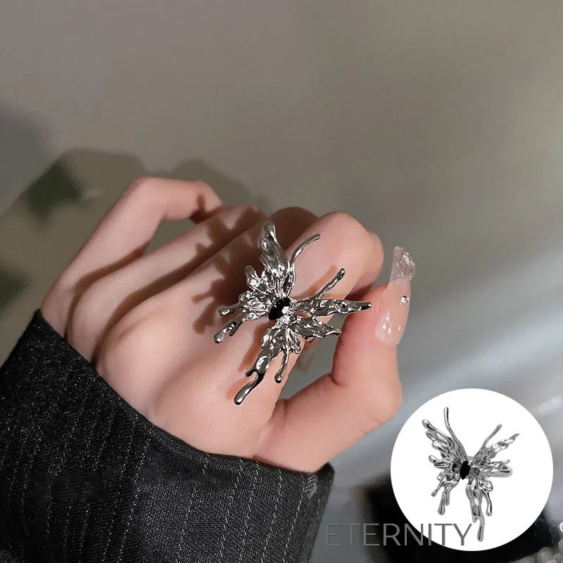 Anillos de Pareja Radiant Bands con Circones  Anillos Dorado Ajustable Acero Inoxidable  ETERNITY