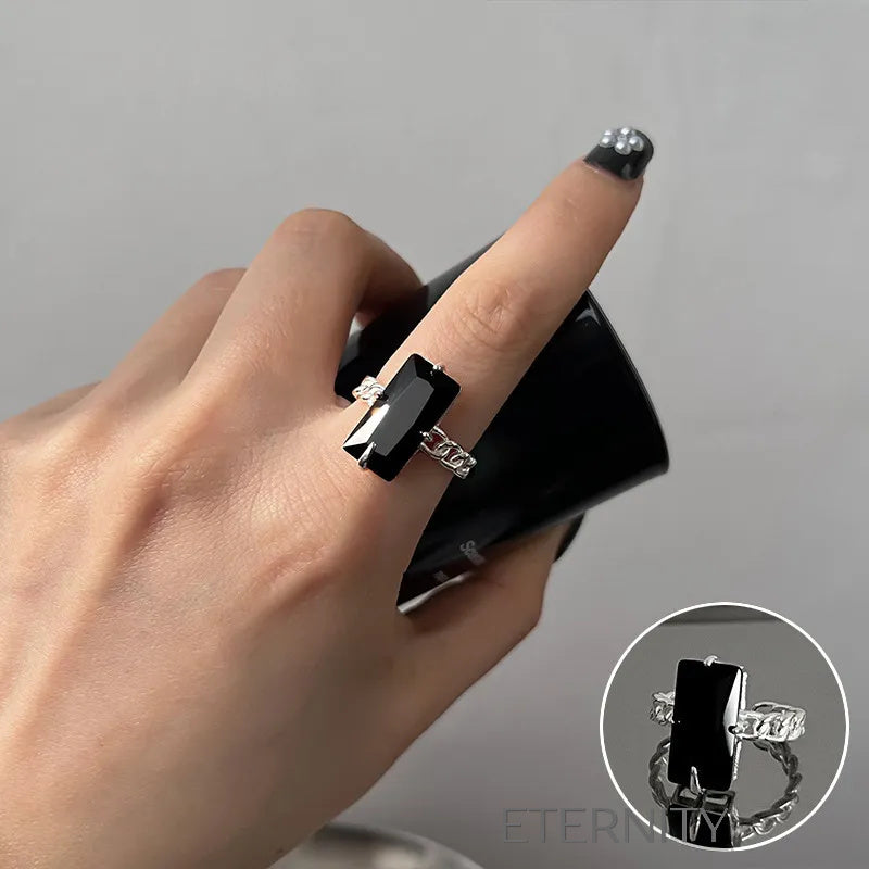 Anillos de Pareja Radiant Bands con Circones  Anillos Dorado Ajustable Acero Inoxidable  ETERNITY