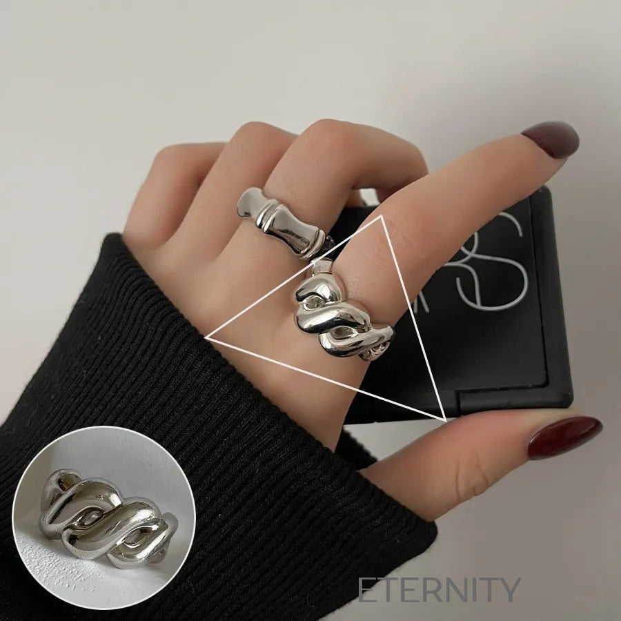 Anillos de Pareja Radiant Bands con Circones  Anillos Dorado Ajustable Acero Inoxidable  ETERNITY