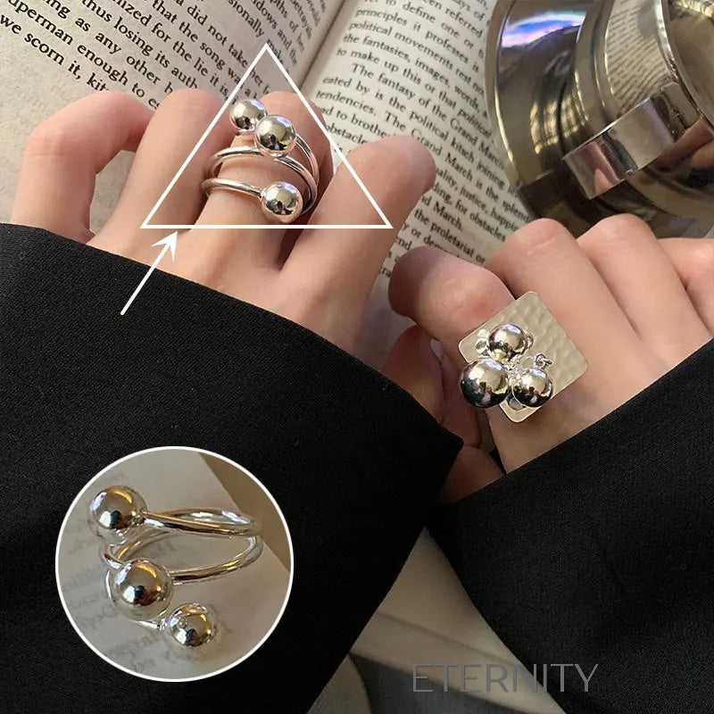 Anillos de Pareja Radiant Bands con Circones  Anillos Dorado Ajustable Acero Inoxidable  ETERNITY