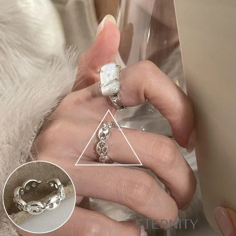 Anillos de Pareja Radiant Bands con Circones  Anillos Dorado Ajustable Acero Inoxidable  ETERNITY