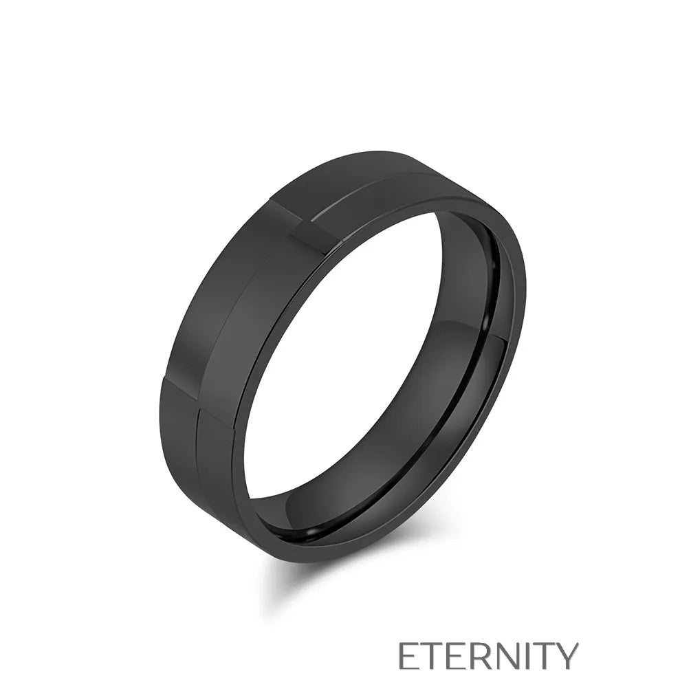 Anillos de Lujo con Cristales Perlas y Detalles Nacarados  Anillos Negro 10 Acero Inoxidable  ETERNITY