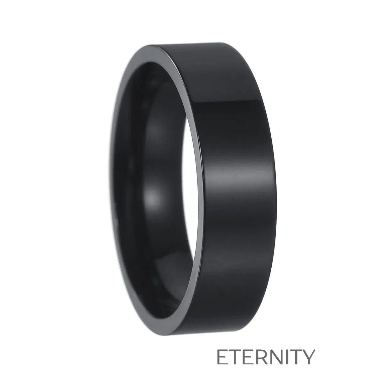 Anillos de Banda Lisa Essential Band en Gold Silver y Black  Anillos Negro 10 Acero Inoxidable  ETERNITY