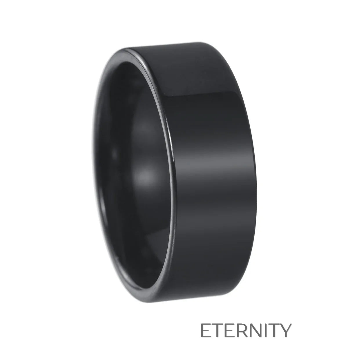 Anillos de Banda Lisa Essential Band en Gold Silver y Black  Anillos Negro 10 Acero Inoxidable  ETERNITY