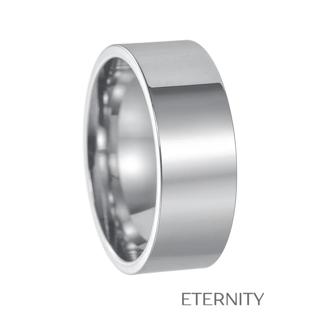 Anillos de Banda Lisa Essential Band en Gold Silver y Black  Anillos Negro 10 Acero Inoxidable  ETERNITY
