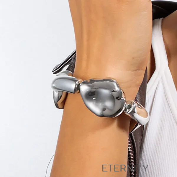 Pulsera con cuentas decorativas Brazaletes Dorado Unica Acero Inoxidable  ETERNITY