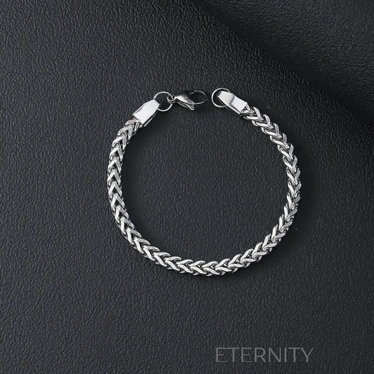 Pulsera "Wheat Chain" de Acero Pulido ETERNITY