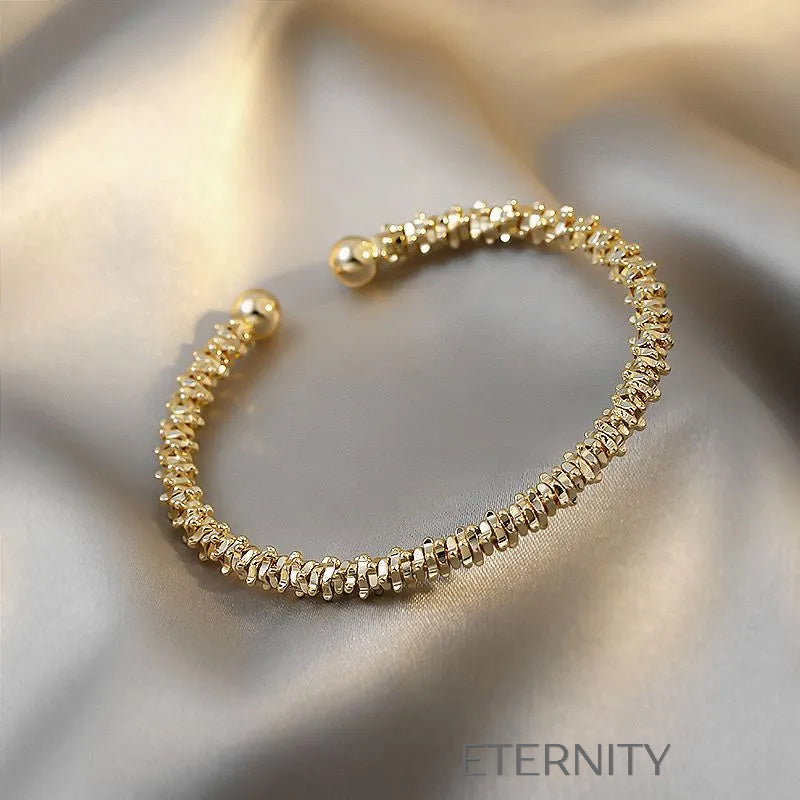 Brazalete Abierto "Stardust Cuff" Texturizado ETERNITY