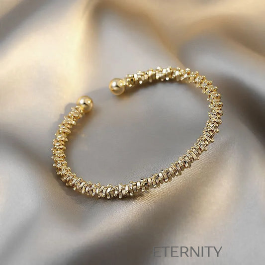 Brazalete Abierto "Stardust Cuff" Texturizado ETERNITY