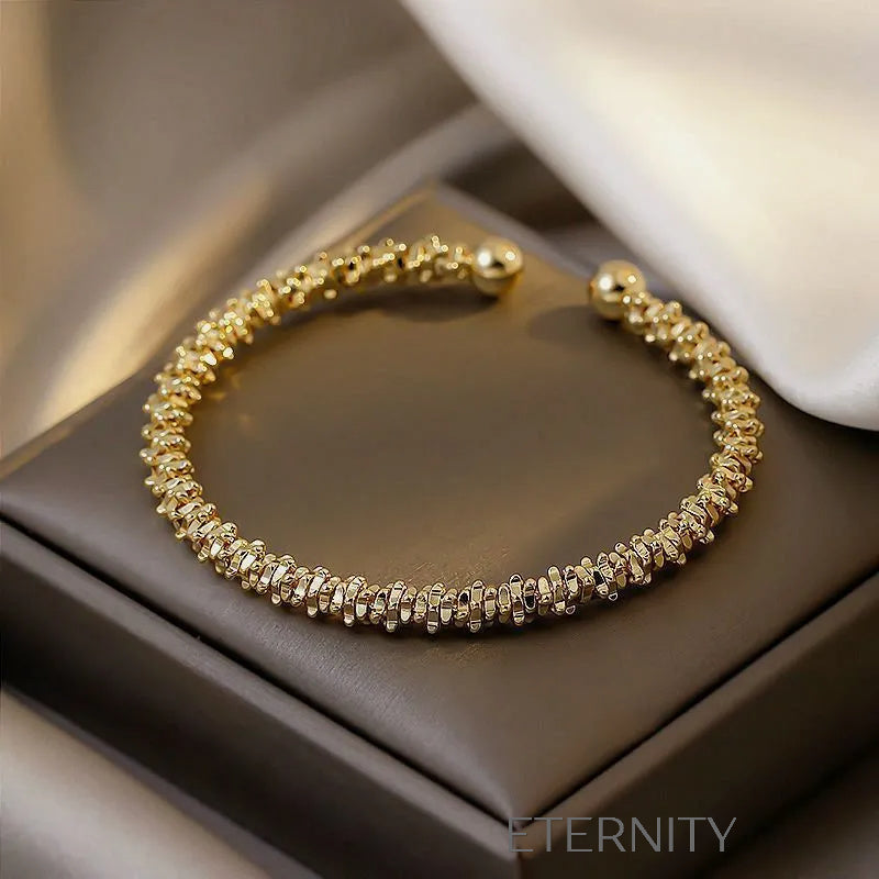 Brazalete Abierto "Stardust Cuff" Texturizado ETERNITY