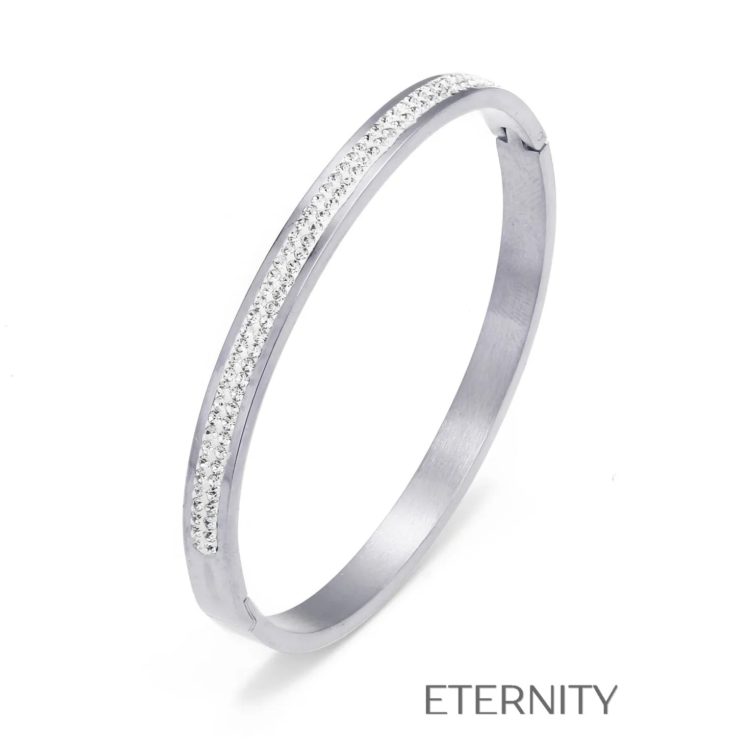 Brazalete Stellar Bangle Cristales  Brazaletes Dorado Unica Acero Inoxidable  ETERNITY