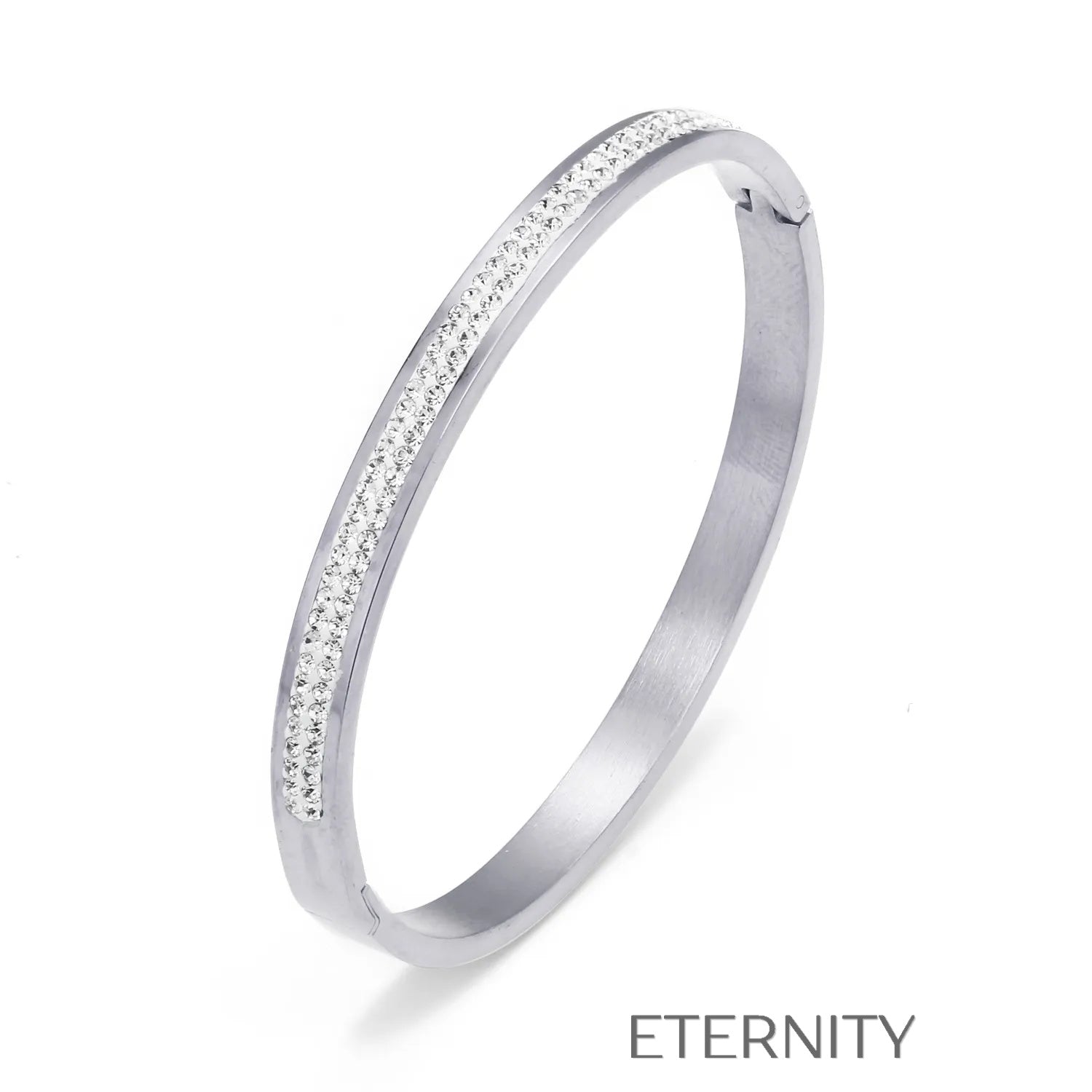 Brazalete Stellar Bangle Cristales  Brazaletes Dorado Unica Acero Inoxidable  ETERNITY