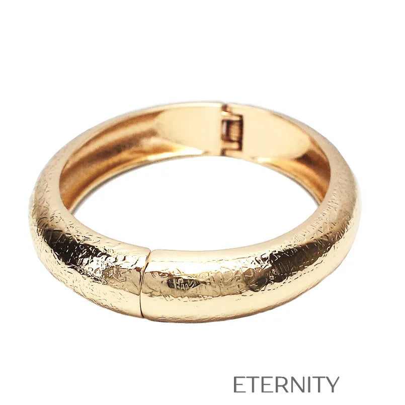 Pulsera diseño moderno sencillo Brazaletes Dorado Unica Acero Inoxidable  ETERNITY