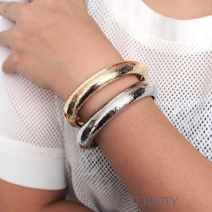 Pulsera diseño moderno sencillo Brazaletes Dorado Unica Acero Inoxidable  ETERNITY
