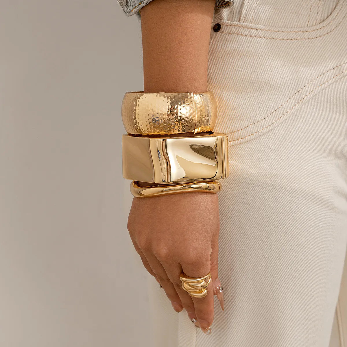 Brazalete "Rhombus Luxe" ETERNITY - Textura Diamantada