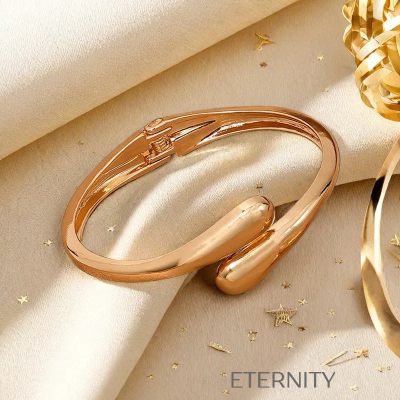 Brazalete Liquid Wrap Minimalista  Brazaletes Dorado Unica Acero Inoxidable  ETERNITY
