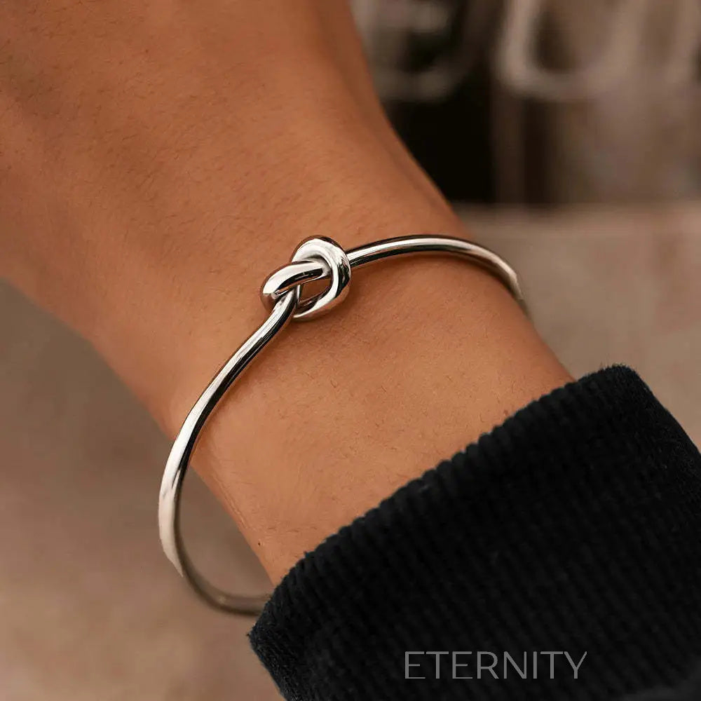 Brazalete Infinite Bond de Nudo  Brazaletes Dorado Unica Acero Inoxidable  ETERNITY
