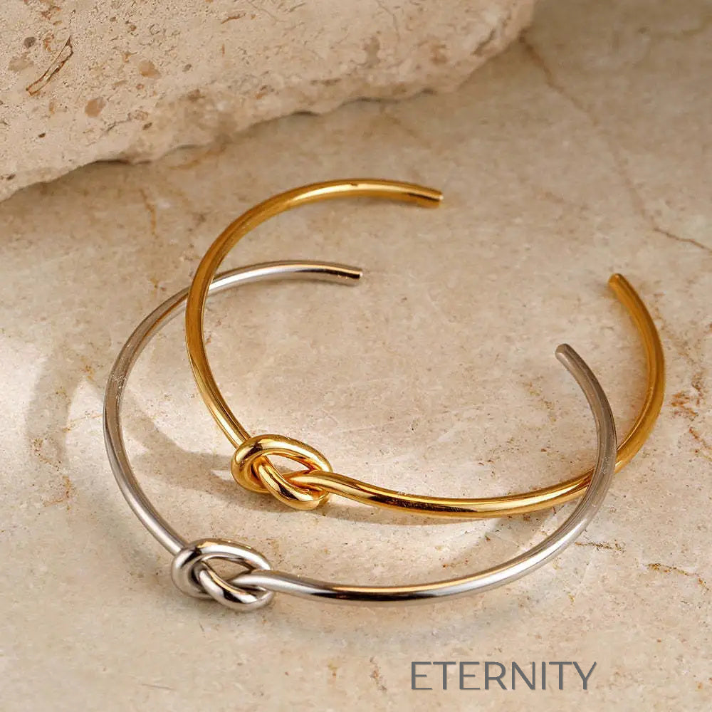Brazalete Infinite Bond de Nudo  Brazaletes Dorado Unica Acero Inoxidable  ETERNITY