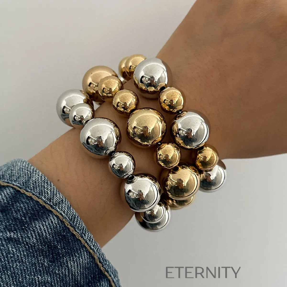 Brazalete Nacre Drop  Brazaletes Dorado Unica Acero Inoxidable  ETERNITY