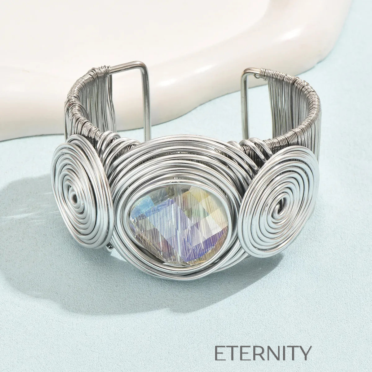 Pulseras doradas y plateadas con diseño floral artístico Brazaletes Dorado Unica Acero Inoxidable  ETERNITY