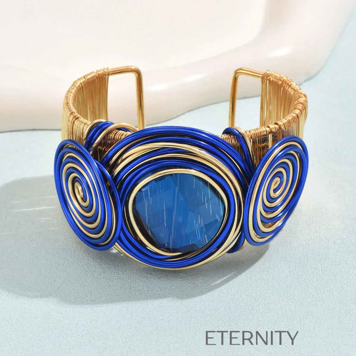 Pulseras doradas y plateadas con diseño floral artístico Brazaletes Dorado Unica Acero Inoxidable  ETERNITY