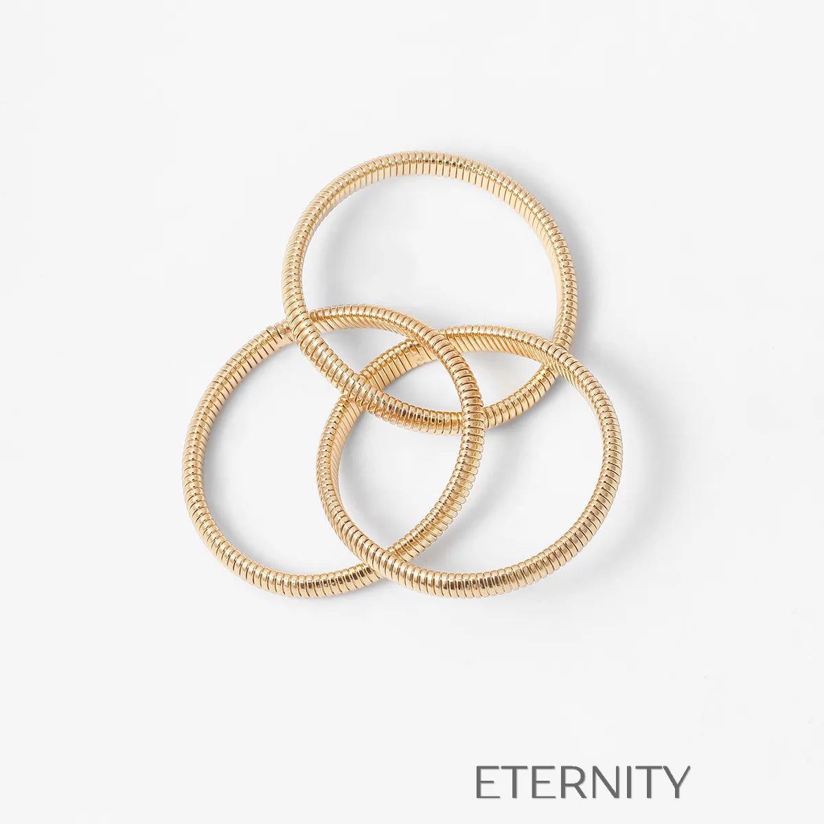 Brazalete Serpent Coil Tubular  Brazaletes Dorado Unica Acero Inoxidable  ETERNITY
