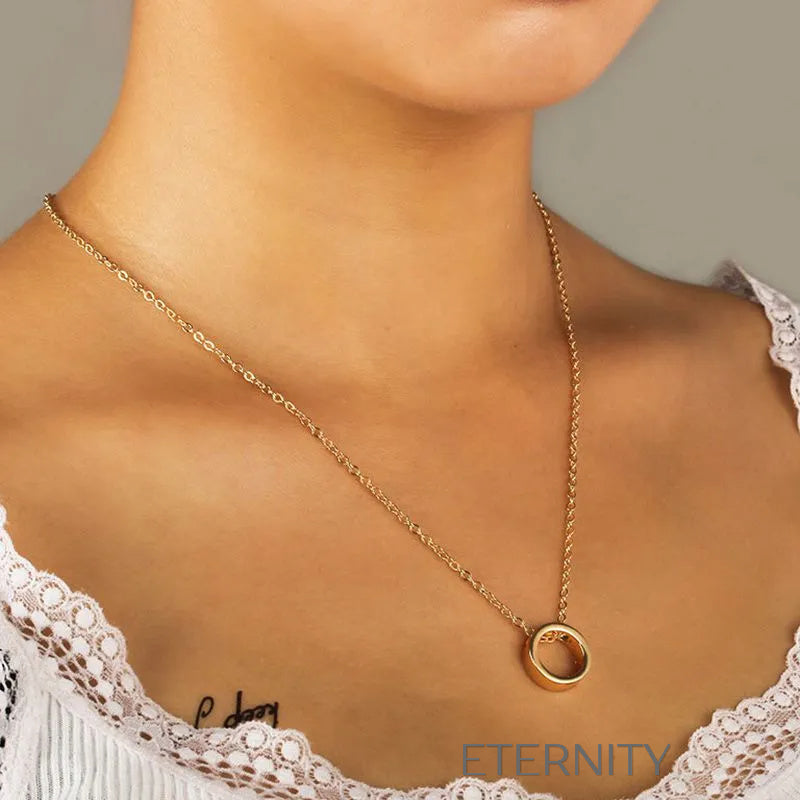 Collar "Minimalist Circle" en Gold, Silver y Black ETERNITY