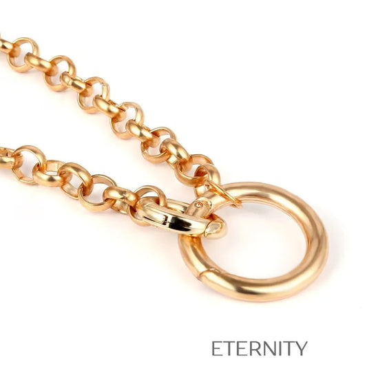 Collar Industrial Unity Eslabones  Cadenas Dorado Unica Acero Inoxidable  ETERNITY