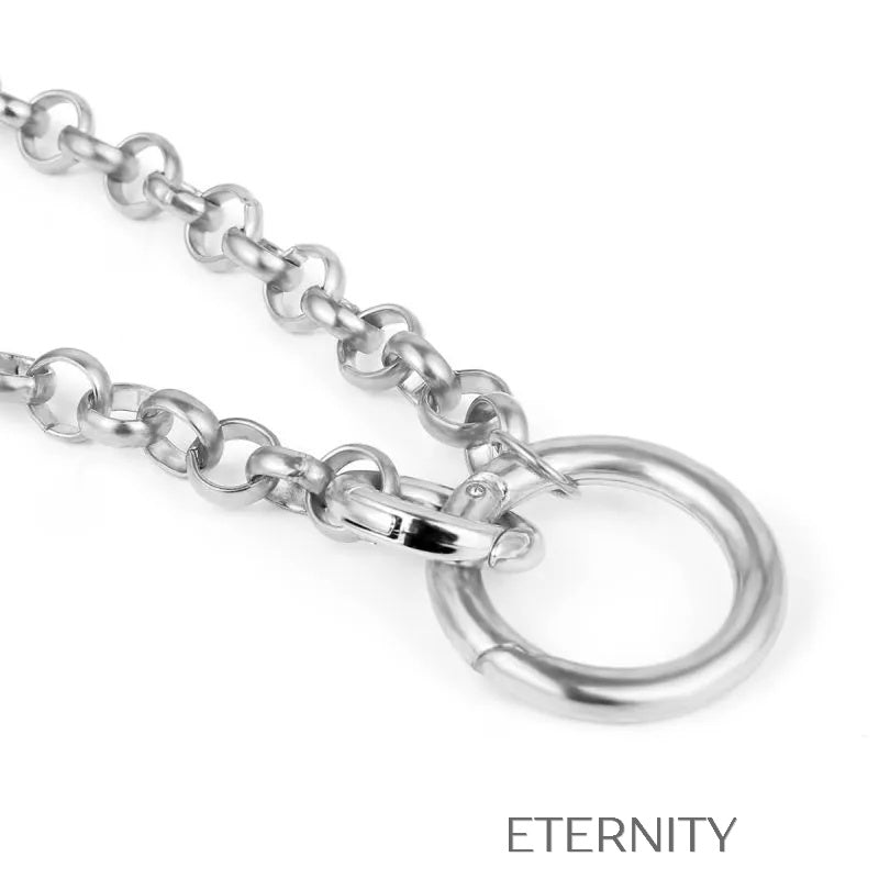 Collar Industrial Unity Eslabones  Cadenas Dorado Unica Acero Inoxidable  ETERNITY