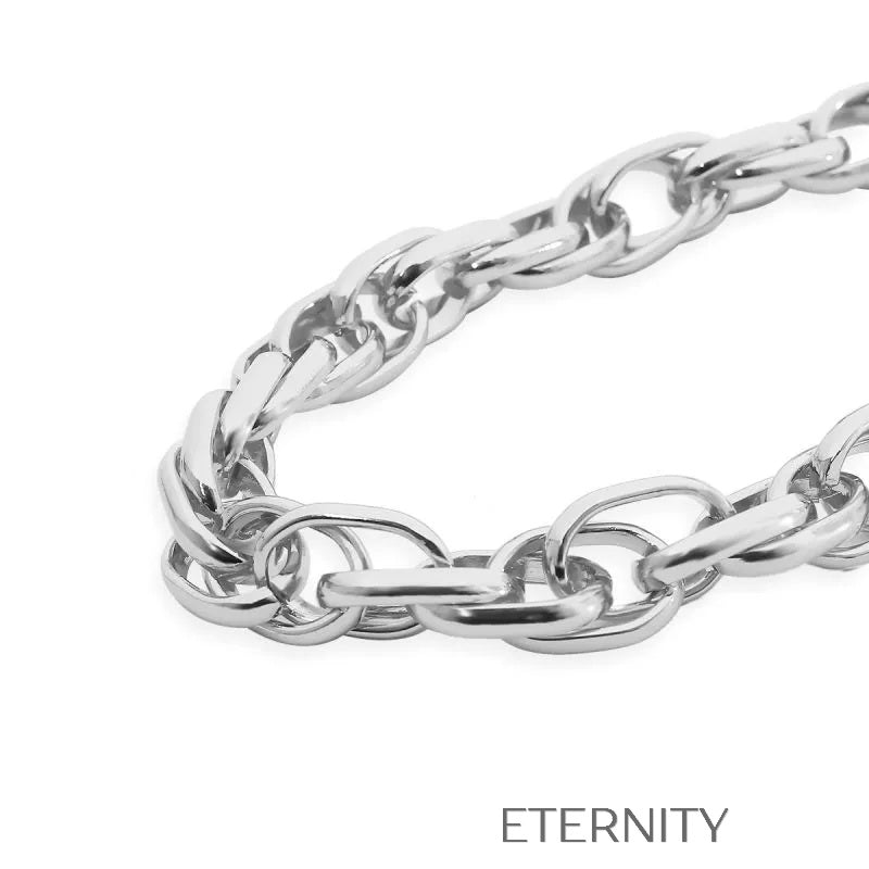 Choker Golden Link de Eslabones Gruesos  Cadenas Dorado Unica Acero Inoxidable  ETERNITY