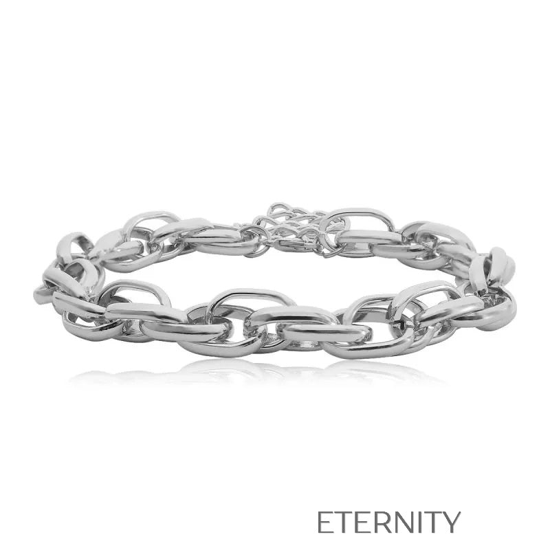 Choker Golden Link de Eslabones Gruesos  Cadenas Dorado Unica Acero Inoxidable  ETERNITY