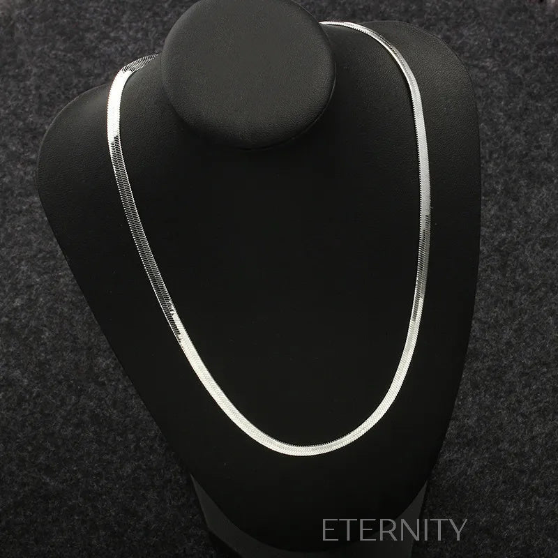 Collar Choker Liquid Metal con Tejido de Serpiente Plano Gold & Silver  Cadenas Dorado Unica Acero Inoxidable  ETERNITY
