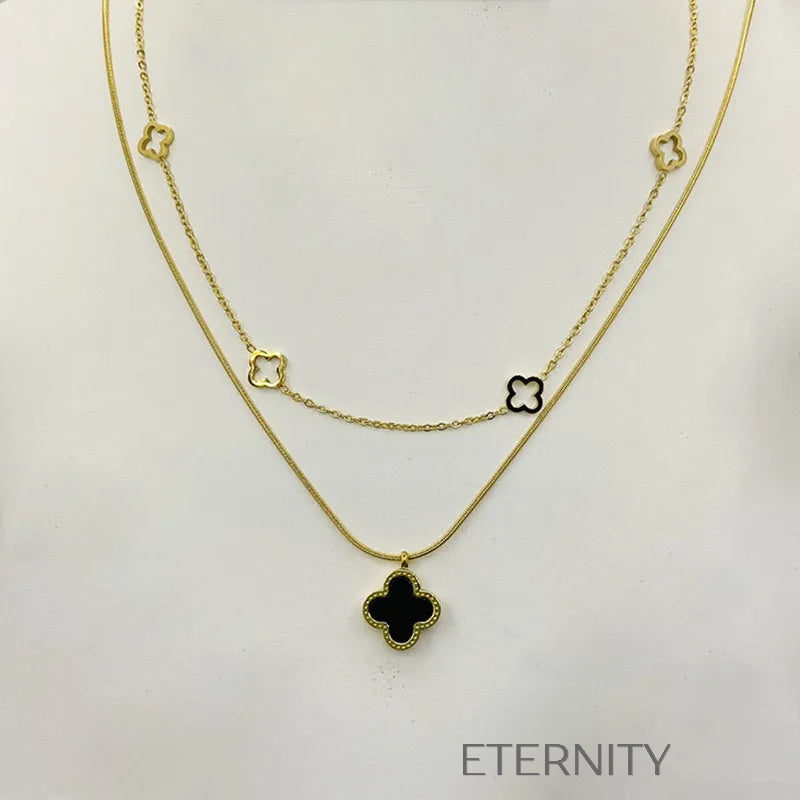 Collares de Pareja Eternal Bond con Corazón Magnético  Cadenas Dorado Unica Acero Inoxidable  ETERNITY