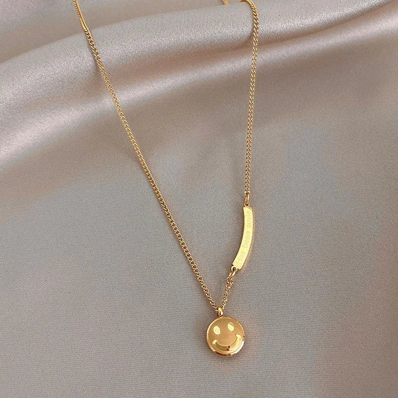 Collar "Smile & Shine" ETERNITY - Carita Feliz Dorada