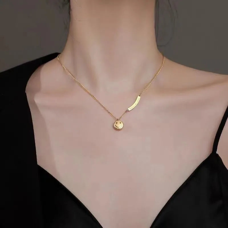 Collar "Smile & Shine" ETERNITY - Carita Feliz Dorada