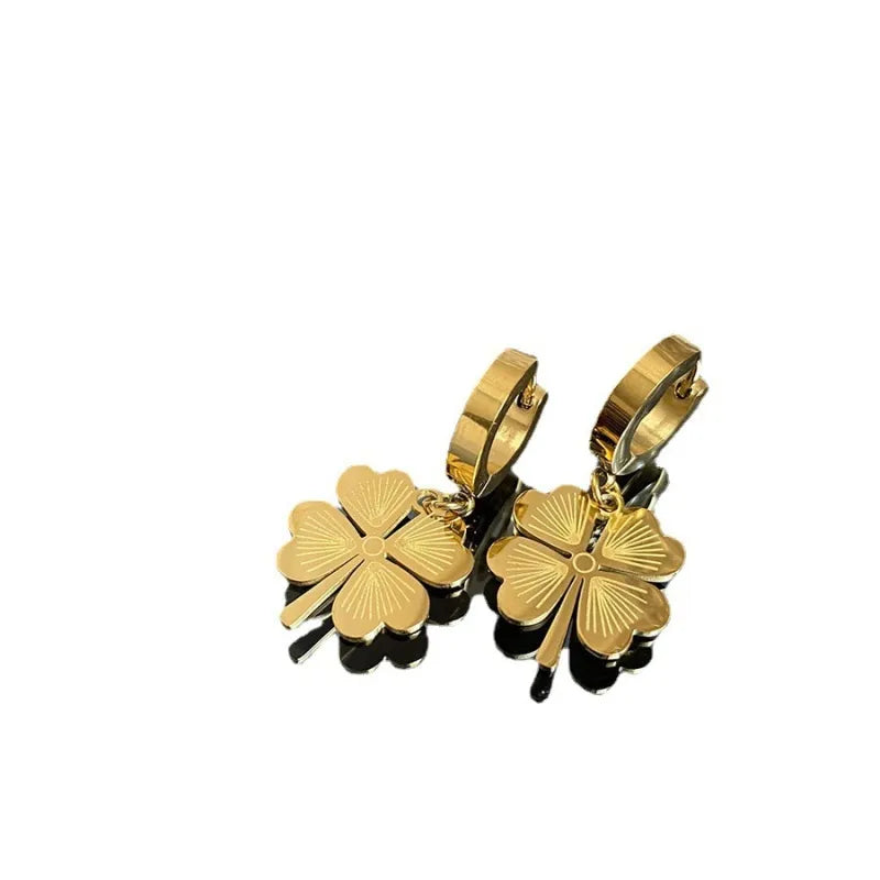 Zarcillos "Lucky Charm" ETERNITY - Trébol de Cuatro Hojas
