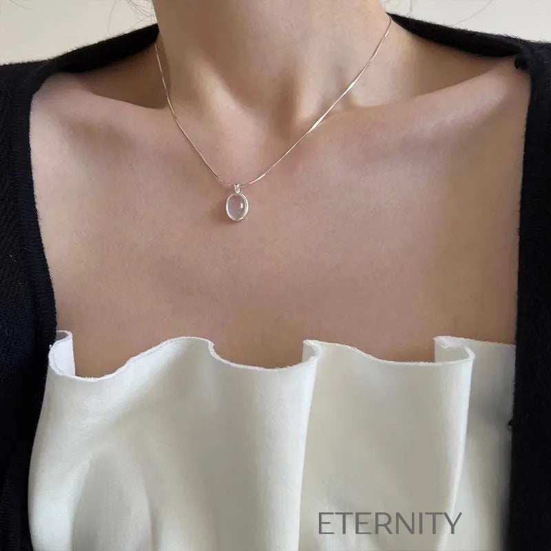 Collares Minimalistas con Perlas y Dijes Orgánicos  Cadenas Dorado Unica Acero Inoxidable  ETERNITY