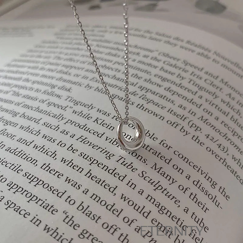 Collares Minimalistas con Perlas y Dijes Orgánicos  Cadenas Dorado Unica Acero Inoxidable  ETERNITY