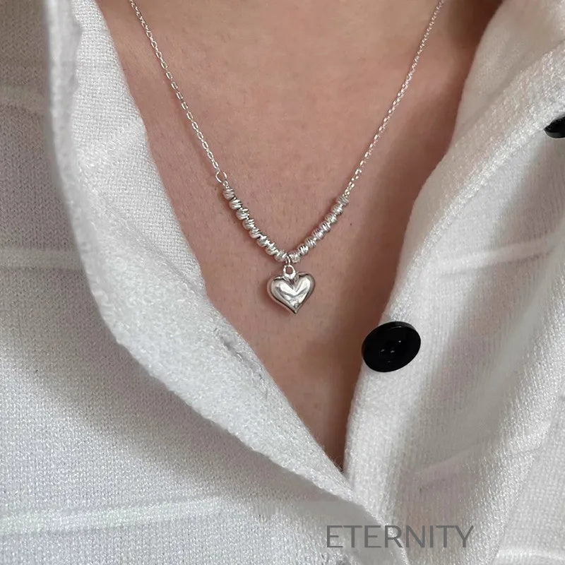 Collares Minimalistas con Perlas y Dijes Orgánicos  Cadenas Dorado Unica Acero Inoxidable  ETERNITY